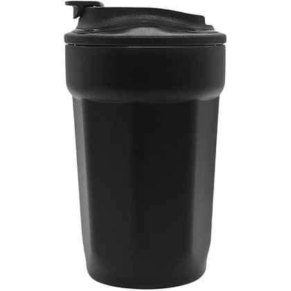 Стакан термический "Tedge" с ремешком, металл, 400 мл, черный