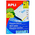 Самоклеящиеся этикетки универсальные "Apli", 52.5x21.2 мм, 100 листов, 56 шт, белый