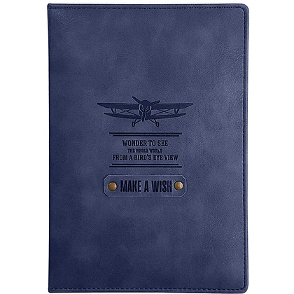 Ежедневник недатированный "Airplane", А5, 320 страниц, синий