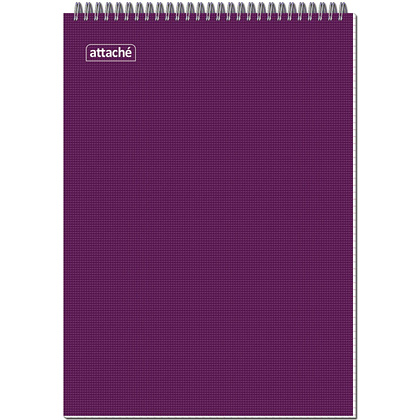 Блокнот "Attache однотонный", А4, 40 листов, клетка, ассорти - 3