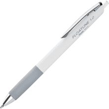 Ручка-роллер "Floatune", 1,0 мм, белый, стерж. черный