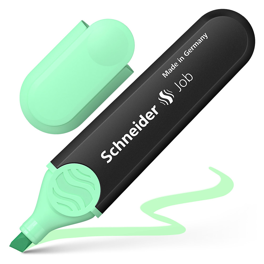 Маркер текстовый "Schneider Job", мятный - 2