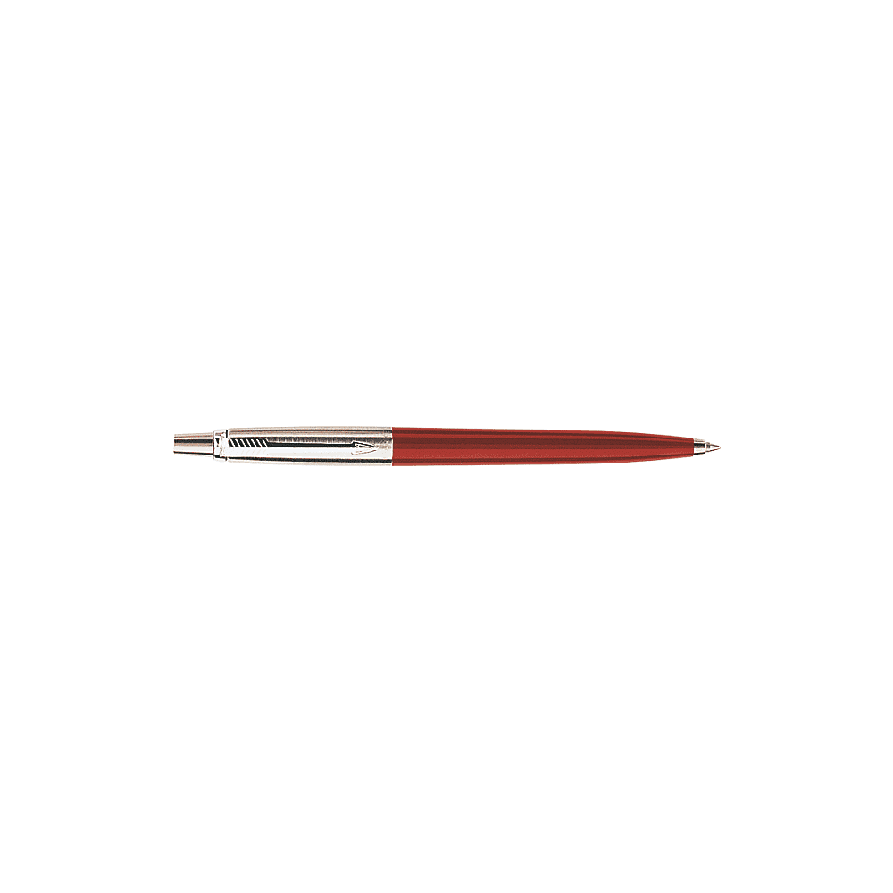 Ручка шариковая автоматическая "Parker Jotter Kensington Red CT", 0.7 мм, красный, серебристый, стерж. синий - 6