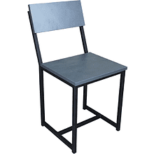 Стул ALLERD RION, металл, ЛДСП, черный муар, Металл Бруклин