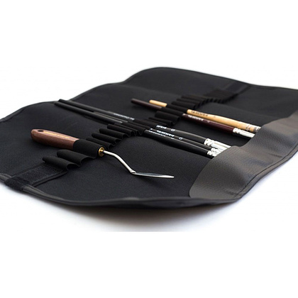 Пенал-органайзер "Малевичъ" для кистей, 34х48, черный - 4