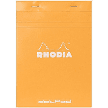 Блокнот "Rhodia", A5, 80 листов, в точку, оранжевый