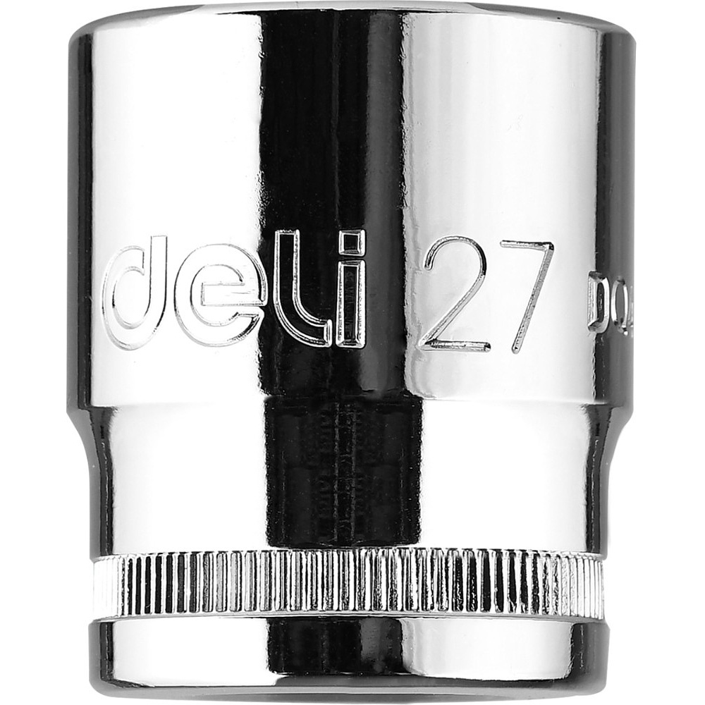 Головка торцевая шестигранная Deli YS EDQ4027 1/2", 27 мм, серебристый