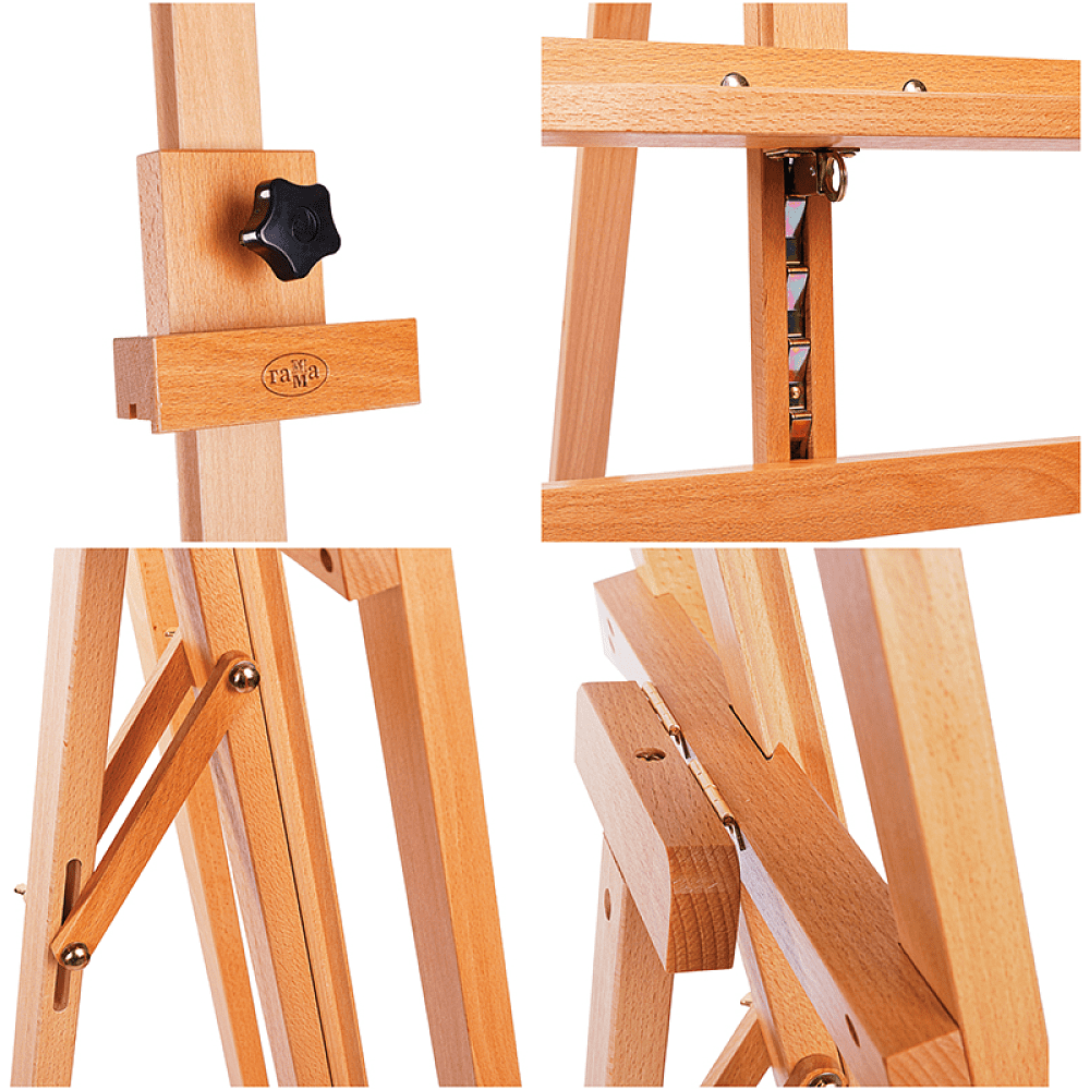 Мольберт лира "Студия", бук, 224 см, холст до 126 см - 6