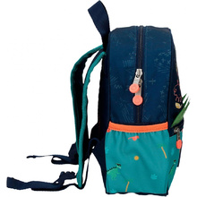 Рюкзак школьный Enso "Dino artist", S, темно-синий, зеленый