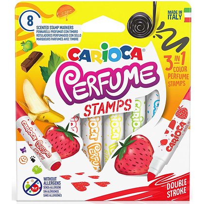 Фломастеры "Perfume Stamps" со штампами, 8 шт, -30%