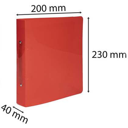 Папка на кольцах "Crystal", 2 кольца, А5, ассорти - 5