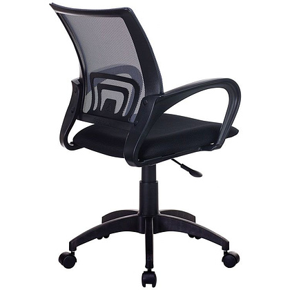 Кресло для персонала Бюрократ "CH-695NLT", ткань, пластик, темно-серый, черный - 4