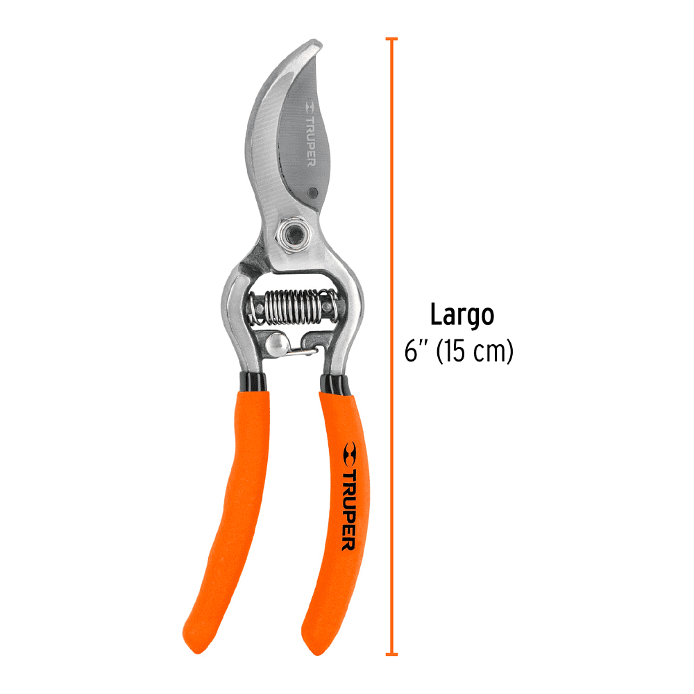 Секатор садовый Truper Т-66, 150 мм, SK5, оранжевый - 2