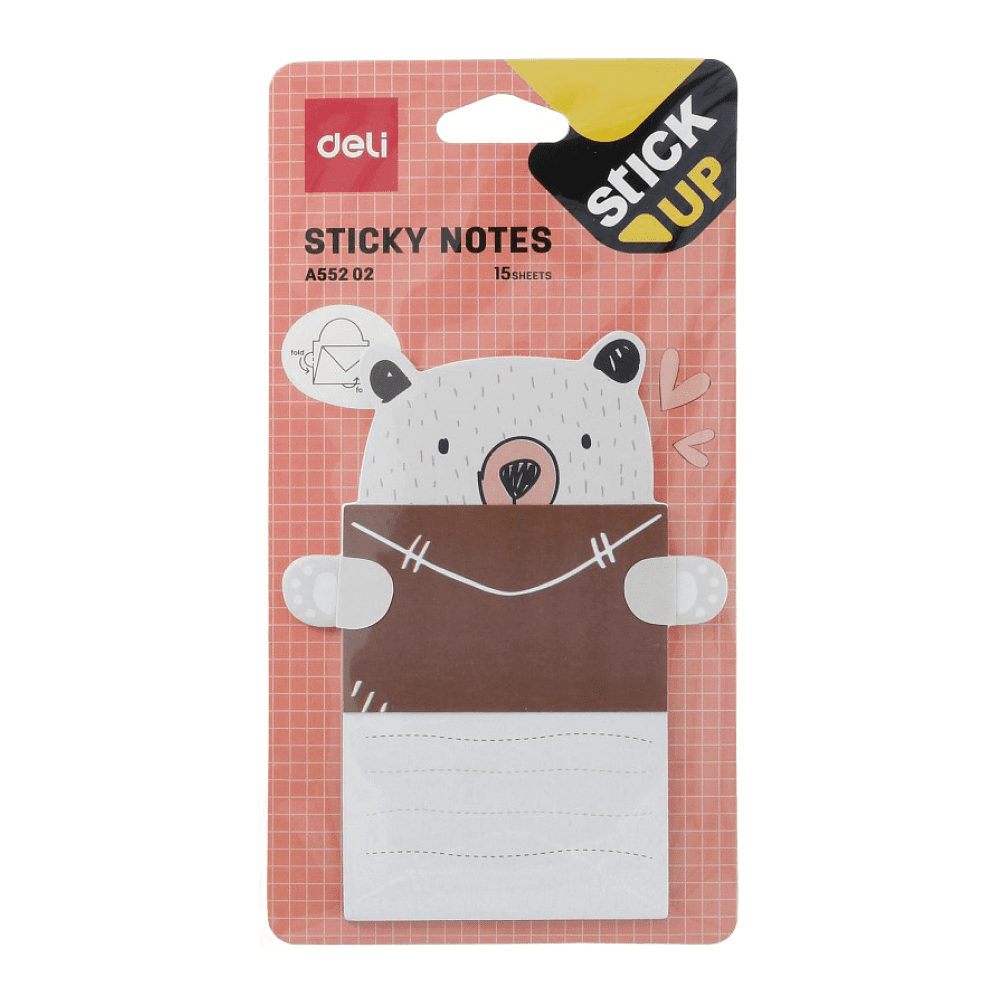 Бумага для заметок "Stick up", 76x101 мм, 15 листов, ассорти - 4