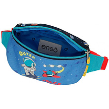 Сумка поясная Enso "Outer space", синий, черный