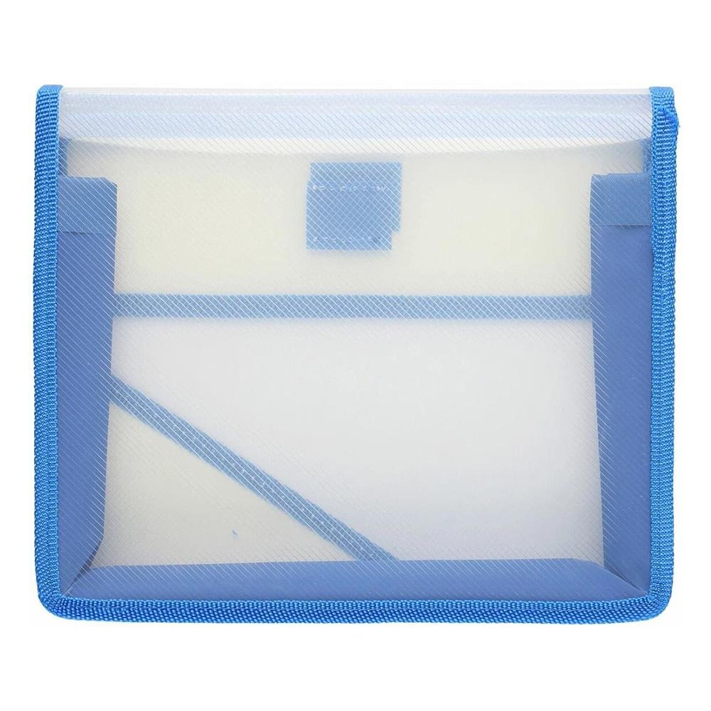 Папка для тетрадей Пчёлка "Game zone", А5, на липучке, пластик, черный, синий - 3