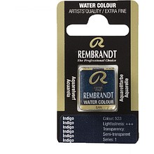 Краски акварельные "Rembrandt", 533 индиго, кювета
