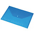 Папка-конверт на кнопке "Panta Plast", А4, голубой