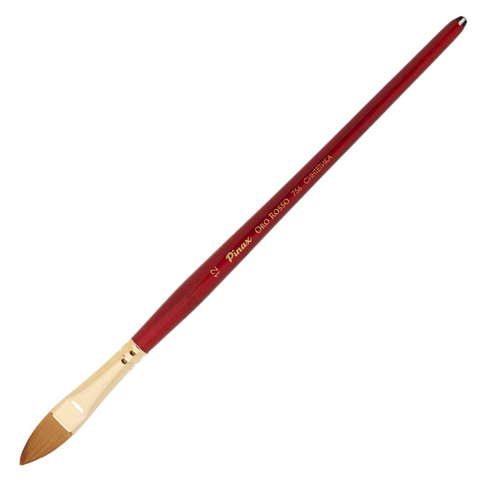 Кисть для рисования "Pinax ORO ROSSO", синтетика, "кошачий язык", №12