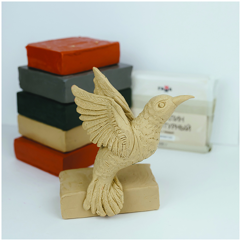 Пластилин скульптурный "Студия" Т, 1000 г, белый - 4