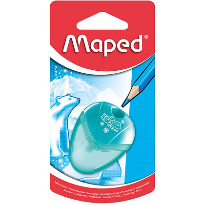 Точилка Maped "I-Gloo", 1 отверстие, с контейнером, блистер - 2