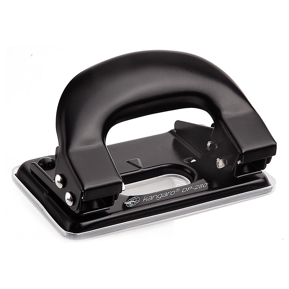 Дырокол Kangaro "DP-280", 11 листов, черный