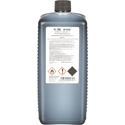Краска штемпельная универсальная "Noris 199", 1 л, черный - 2