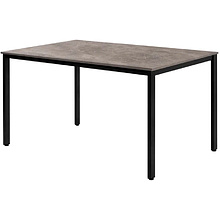 Стол Millwood Сеул, 1300х800 мм, металлокаркас черный