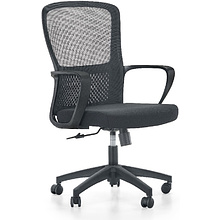 Кресло компьютерное SitZone U-069B, сетка, ткань, пластик, черный