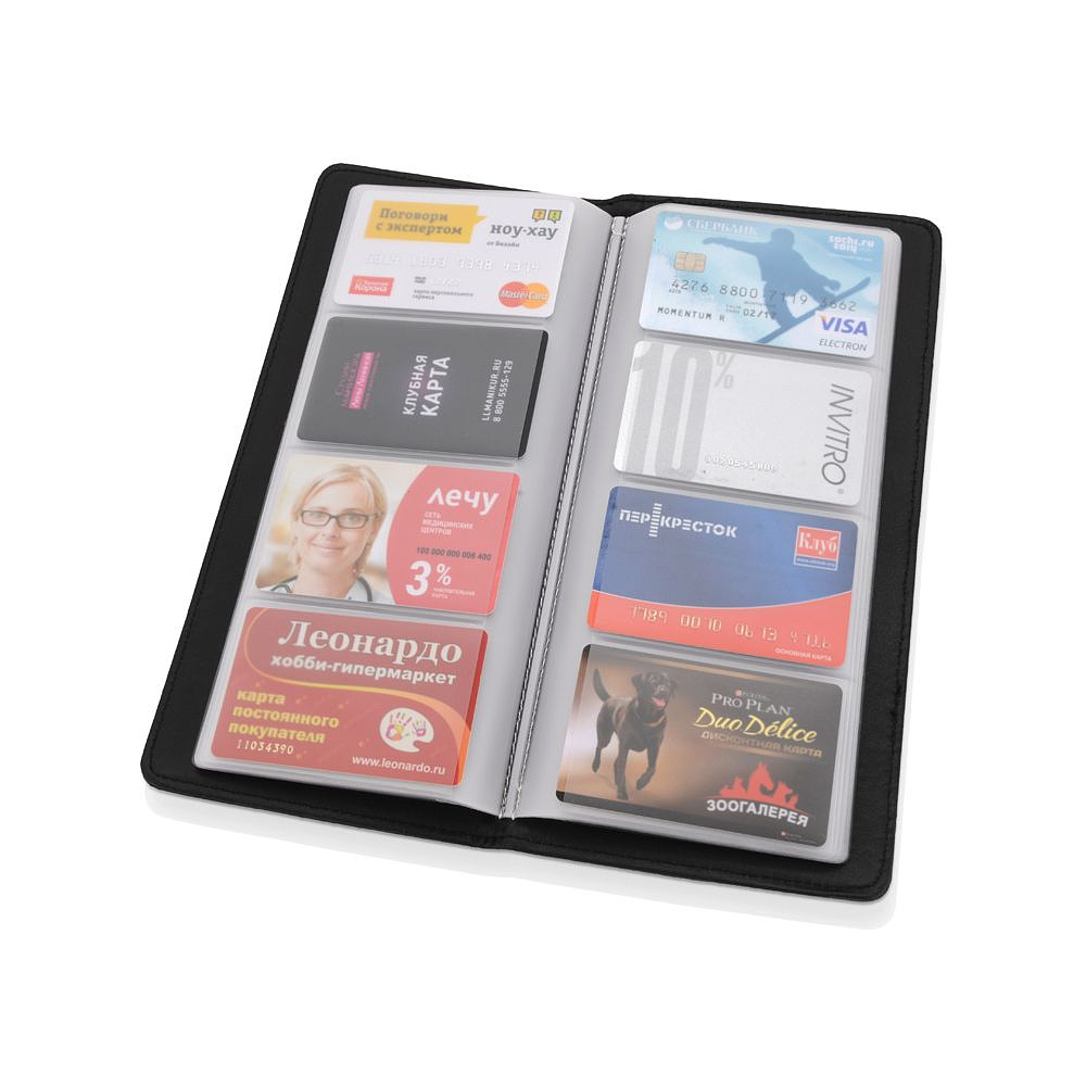 Визитница "Мерилин", 120x265x15 мм, 160 карточек - 2