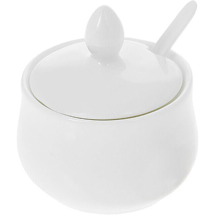 Емкость для горчицы "WL-996083/A", фарфор, 130 мл, белый