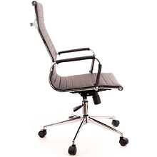 Кресло для руководителя "EVERPROF Rio Т", экокожа, хром, черный