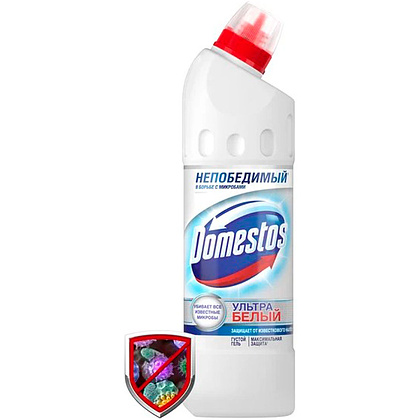 Средство чистящее для туалета "Domestos", ультра белый, 1 л