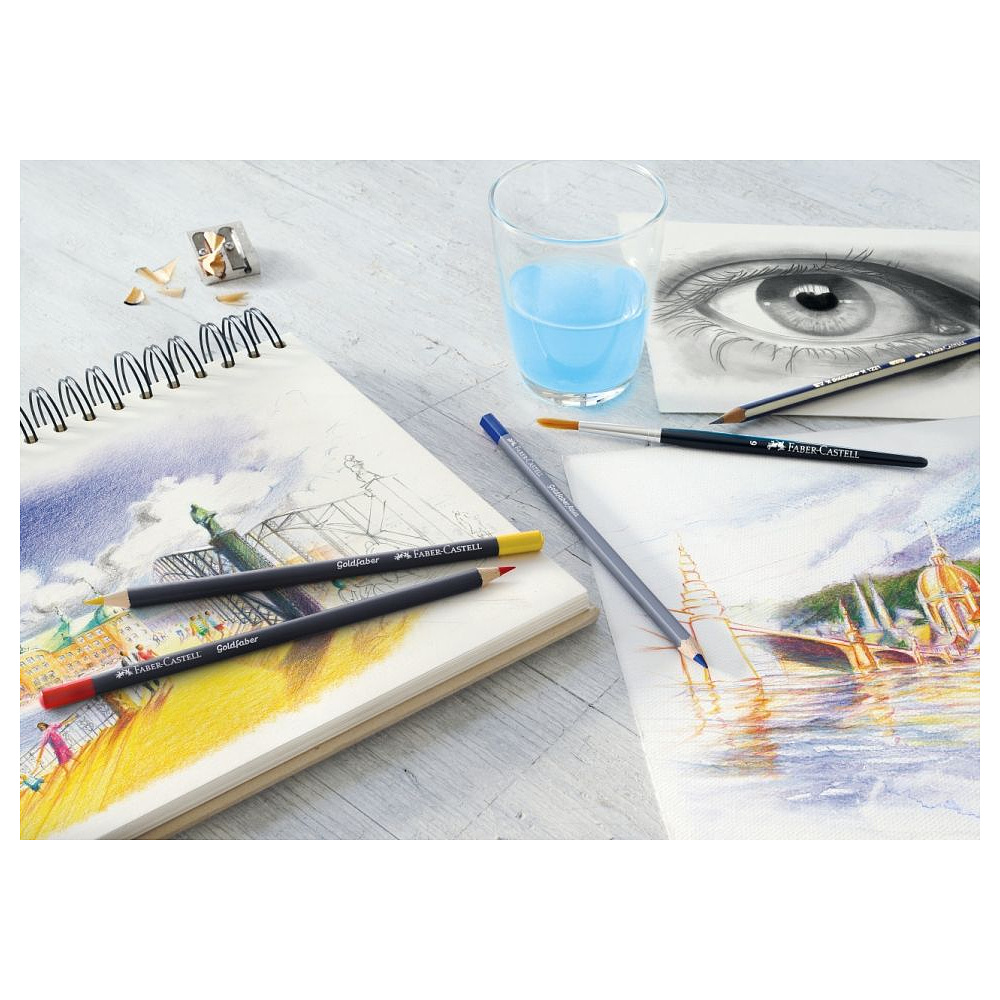 Карандаши цветные "Goldfaber", 12 шт., металлическая упаковка - 3