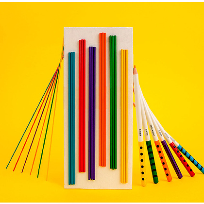 Цветные карандаши "Himi. Geometry city", 24 цвета - 7