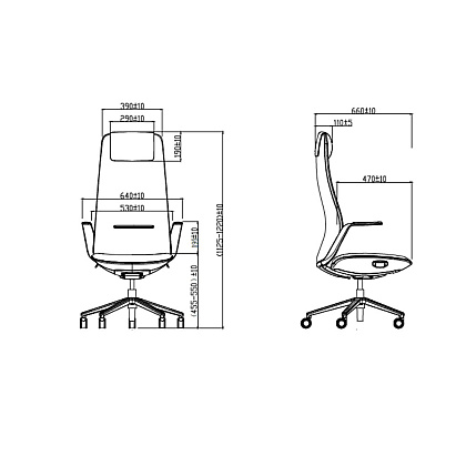 Кресло для руководителя SitZone CH-515A, кожа, алюминий, черный, -30% - 8