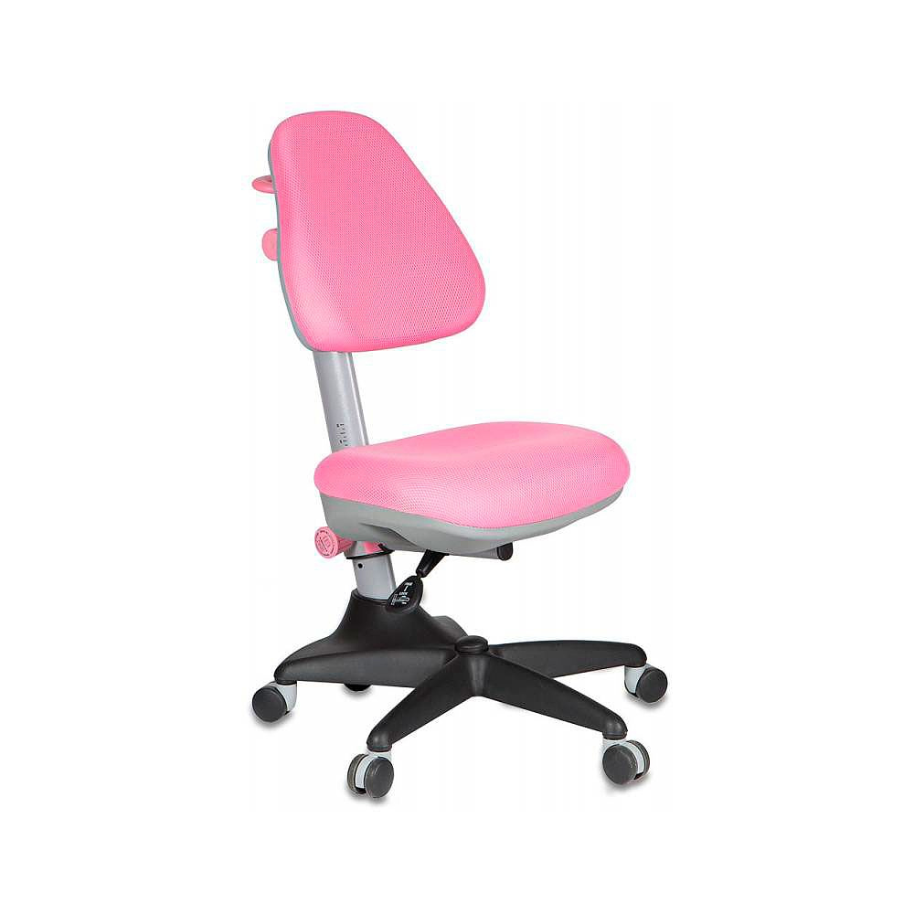 Кресло для детей "Бюрократ KD-2", ткань, пластик, розовый