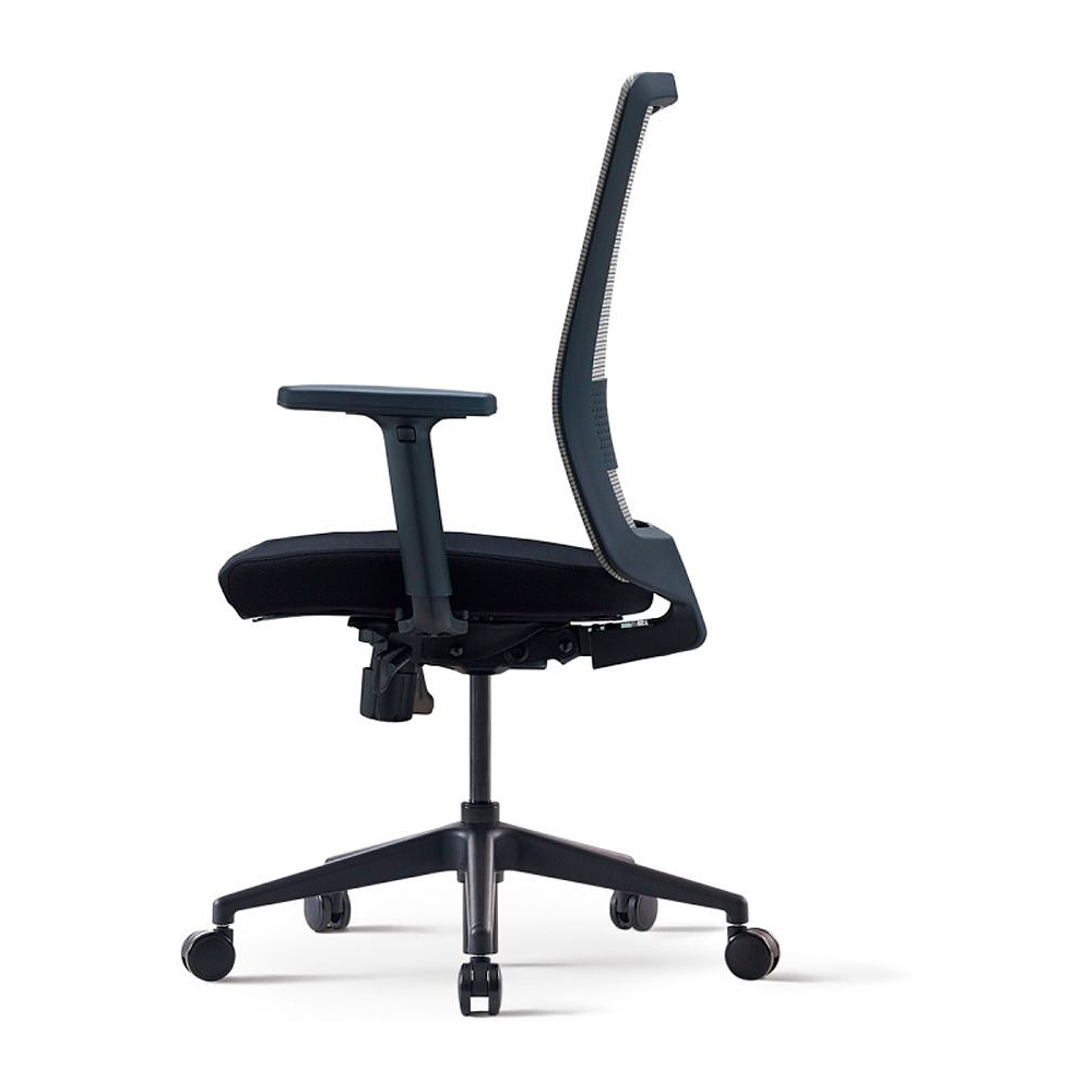 Кресло для руководителя BESTUHL "S30", сетка, ткань, пластик, черный - 3