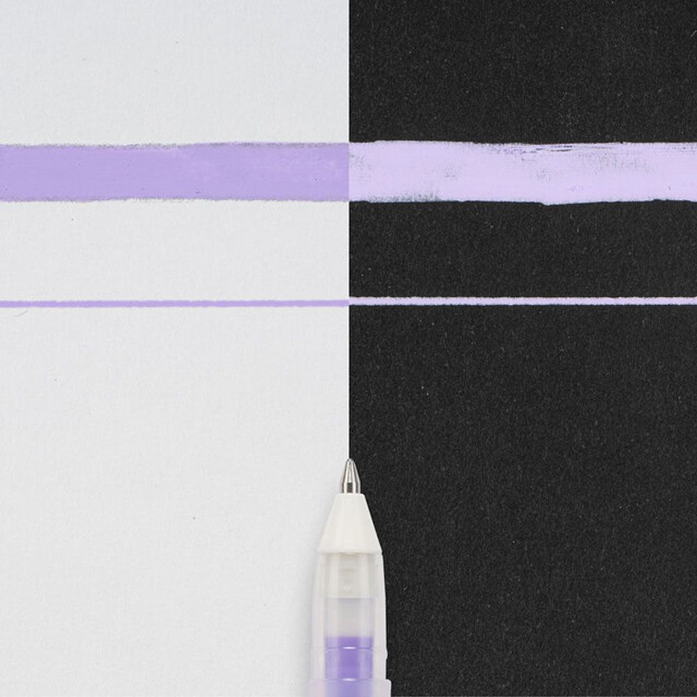 Ручка гелевая "Gelly Roll Souffle", 1.0 мм, прозрачный, стерж. пурпурный - 2