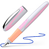 Ручка перьевая "Schneider Ray", M, белый, розовый, патрон синий - 2
