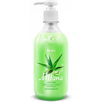 Крем-мыло жидкое Grass Milana, алоэ вера, 500 мл