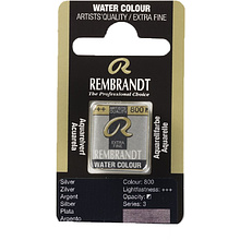 Краски акварельные "Rembrandt", 800 серебристый, кювета