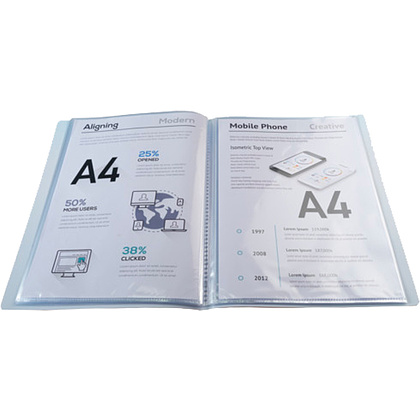 Папка с файлами "Aquarel", 30 карманов, ассорти - 8