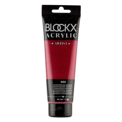 Краски акриловые "Blockx", 460 хинакридон маджента, 120 мл