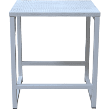 Табурет RION ALLERD, металл, ЛДСП, белый муар, Энигма