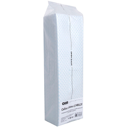 Салфетка из целлюлозы "Celina clean fish print", 33x42см, 25шт/упак, голубой