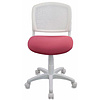 Кресло для детей Бюрократ "CH-W296NX/15-175", ткань, пластик, белый, розовый - 2