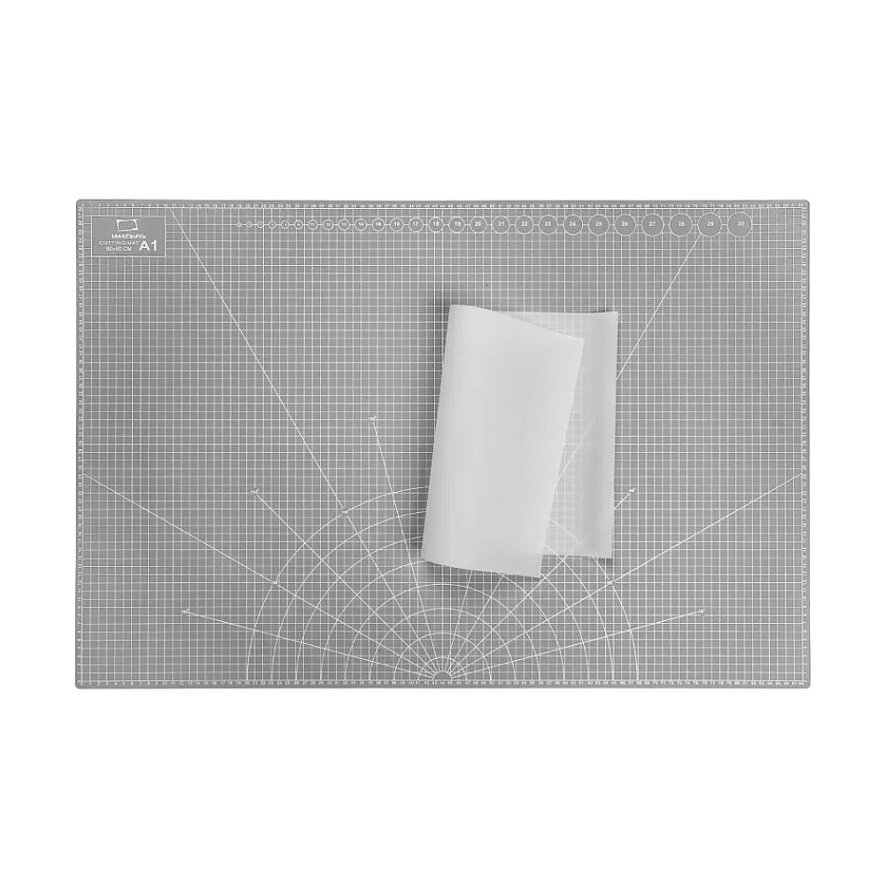 Коврик для резки "Малевичъ", А1, пятислойный, серый - 4