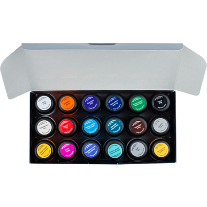 Краска акриловая матовая "Декола", набор 18 цветов, 20 мл, банки - 5