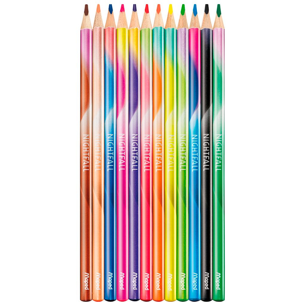 Цветные карандаши Maped "Nightfall", 12 цветов - 3